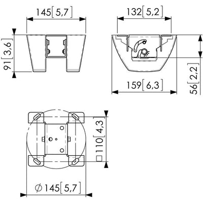 PUC1035 CEILING PLATE WITH TILT VOGELS VOGEL'S PUC1035
