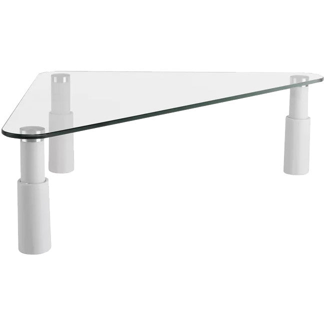 ESS102 GLASS MONITOR DESK RISER TRIANGULAR ERGOVIDA ESS-102