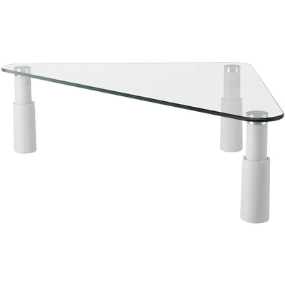 ESS102 GLASS MONITOR DESK RISER TRIANGULAR ERGOVIDA ESS-102