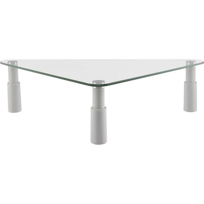 ESS102 GLASS MONITOR DESK RISER TRIANGULAR ERGOVIDA ESS-102