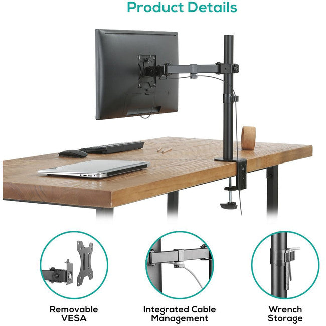 SC01K - ACTIVIVA SINGLE MONITOR ARM - DOUBLE JOINT - MBEAT