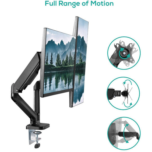 DGC01K - GAS SPRING DUAL MONITOR ARM - ACTIVIVA - MBEAT