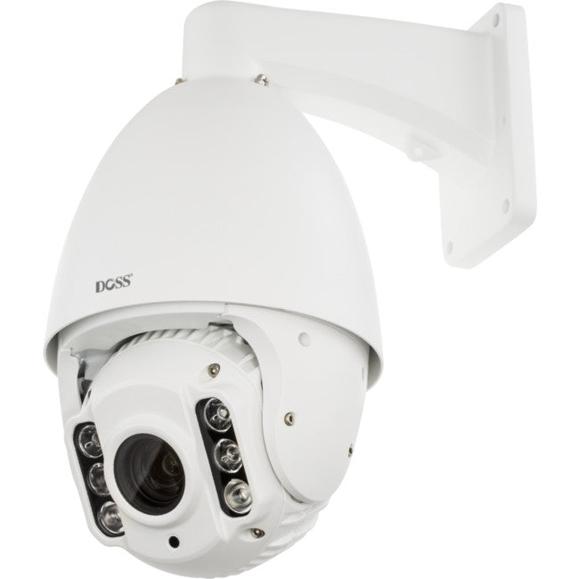 DMZ50IPW 2MP 4" DOME IP PTZ CAMERA 50-80M IR POE 10X ZOOM WHITE DOSS WD262-6105