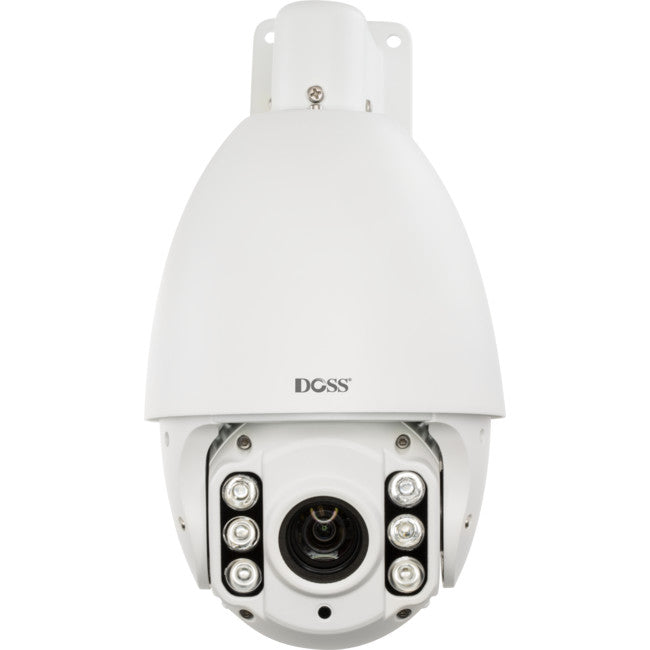 DMZ50IPW 2MP 4" DOME IP PTZ CAMERA 50-80M IR POE 10X ZOOM WHITE DOSS WD262-6105