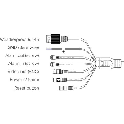 DMZ50IPW 2MP 4" DOME IP PTZ CAMERA 50-80M IR POE 10X ZOOM WHITE DOSS WD262-6105