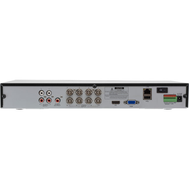 HBD8DVRV3 8CH HYBRID 5 IN 1 NETWORK DVR 1080P ANALOG AHD CVI TVI IP DOSS R47-128A3