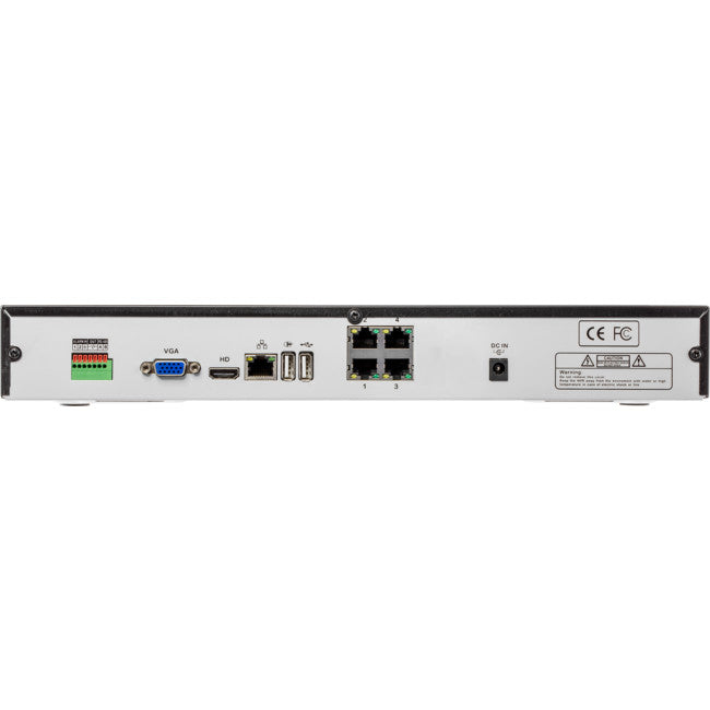 NVR8IQECO 8CH NVR WITH 4 POE IQ ANALYSIS 2x HDD DOSS R27-128M-4P