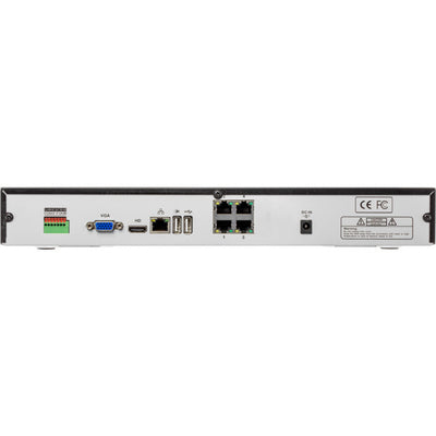 NVR8IQECO 8CH NVR WITH 4 POE IQ ANALYSIS 2x HDD DOSS R27-128M-4P