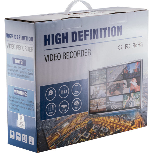 NVR8IQECO 8CH NVR WITH 4 POE IQ ANALYSIS 2x HDD DOSS R27-128M-4P