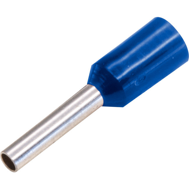 BLP075-100 - BOOT LACE PIN BLUE 100PK - WIRE SIZE 0.75MM SQUARED - CABAC