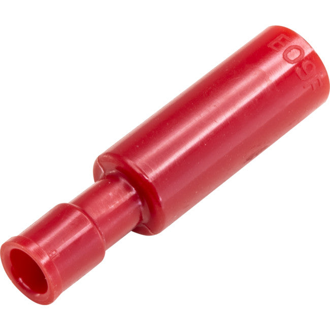 FBC1.25-25 FEMALE BULLET CONNECTORS RED 25PK WIRE RANGE 0.5-1MM SQUARE FBC1.25DG-25