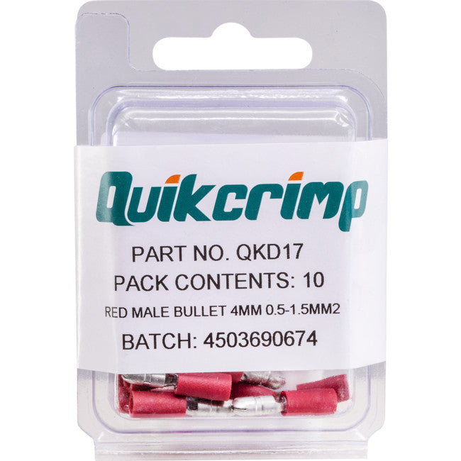 QKD17 MBC1.25 / 10PK BULLET TERMINAL QUIKCRIMP QUIKCRIMP QKD17