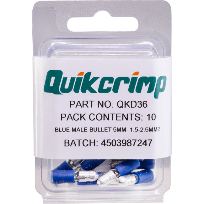 QKD36 MBC2 / 10PK BULLET TERMINAL QUIKCRIMP QUIKCRIMP QKD36