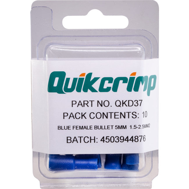 QKD37 FBC2 / 10PK BULLET TERMINAL QUIKCRIMP QUIKCRIMP QKD37