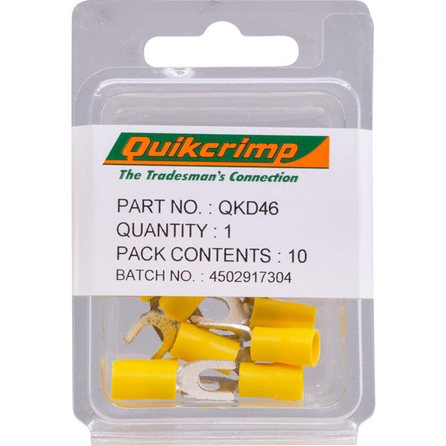 QKD46 FS6-5 / 10PK FLAT TERMINAL QUIKCRIMP QUIKCRIMP QKD46