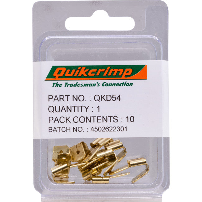 QKD54 PIGGY-BACK QUICK CONNECT 10PK PBA6.4 / QUIKCRIMP QUIKCRIMP QKD54
