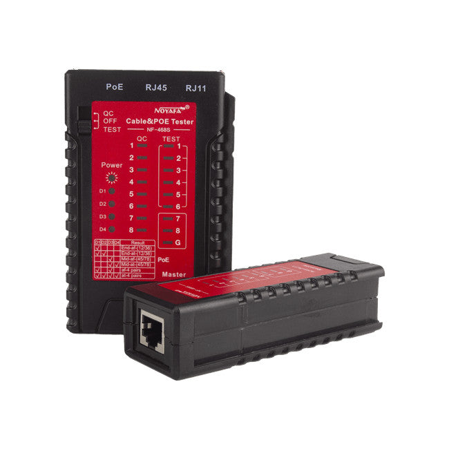NF468S LAN TESTER AND POE CHECKER RJ45 RJ11 BASIC POE NOYAFA NF-468S