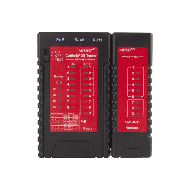 NF468S LAN TESTER AND POE CHECKER RJ45 RJ11 BASIC POE NOYAFA NF-468S