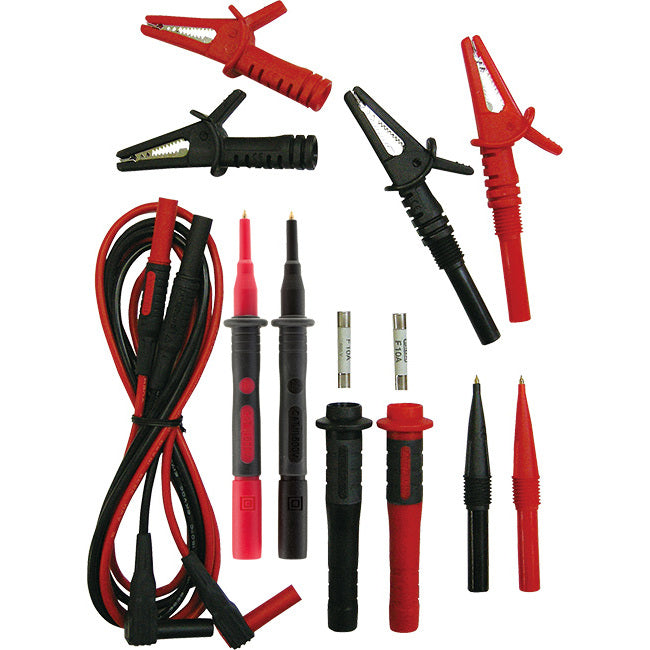 7156BKY - SAFETY TEST LEADS WITH FUSE AND - ALLIGATOR CLIP KIT - KYORITSU