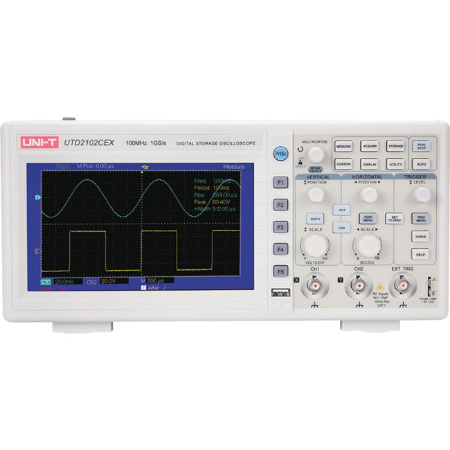UTD2102CEX COLOUR OSCILLOSCOPE 100MHZ DIGITAL STORAGE UNI-T UNI-T UTD2102CEX