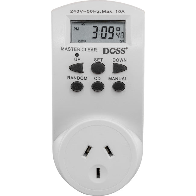 MDT02 7DAY 24HRS MAINS DIGITAL TIMER ELECTRICAL TIMER-DOSS DOSS TAE-6B