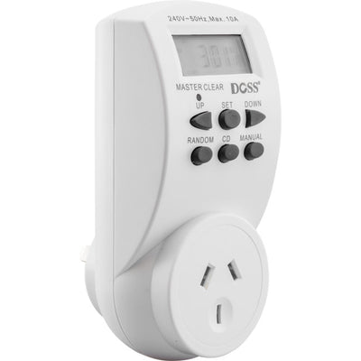 MDT02 7DAY 24HRS MAINS DIGITAL TIMER ELECTRICAL TIMER-DOSS DOSS TAE-6B