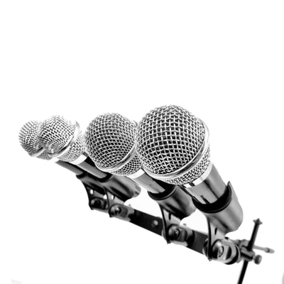 4 Way Microphone Holder Mount Bracket Adapter For Mic Stand Heavy Duty Mic Clip