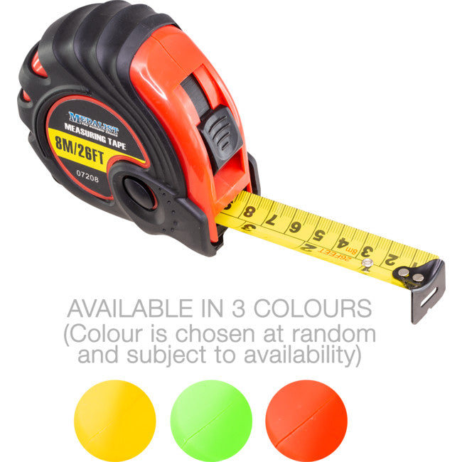 6008MT - 8M / 26' TAPE MEASURE - MEASURING TAPE MEDALIST - MEDALIST