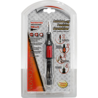 ALSDP101 - AUTO-LOADING SCREWDRIVER - 10-IN-1 PRECISION SCREWDRIVER - DOSS