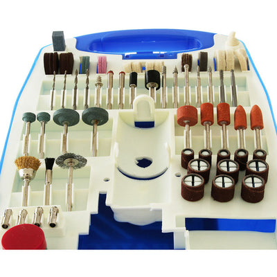 TD2451 - 110 PIECE 12V ROTARY TOOL KIT - DRILL SAND POLISH CARVE GRIND - DURATECH