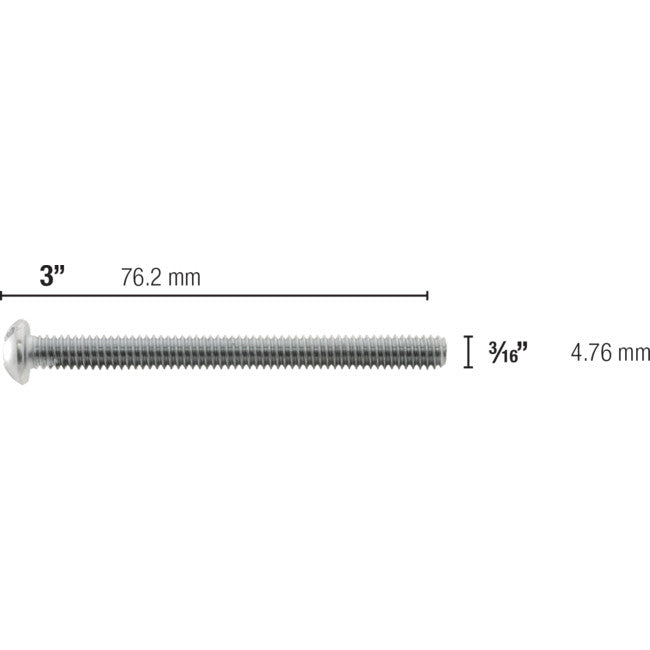 TS316X3 - 3/16" 3" BOLT FOR TOGGLER