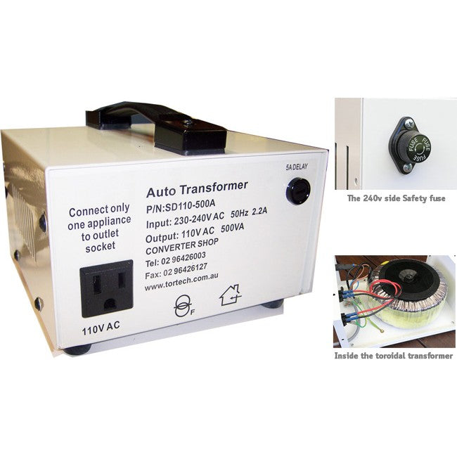 SD110-A500W 500W USA AUTO STEPDOWN *NOT DIELECTRICALLY ISOLATED* TORTECH SD110-500A