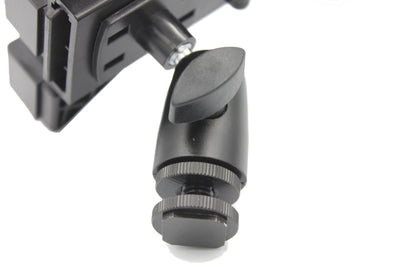 2 in1 Tablet Phone Monitor to DSLR Camera Hot Shoe Mount Clamp Holder 360° Apple or Android