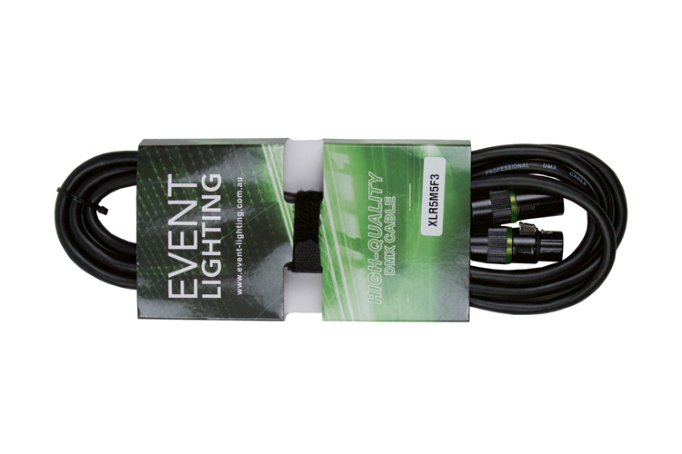 Event Lighting XLR5M5F3 - 5-pin DMX Cable (3m)