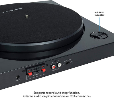 Mbeat Pro-M Stereo Turntable System with Bluetooth - Black