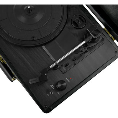 MBTR89BLK WOODSTOCK RETRO TURNTABLE BLACK / SPEAKERS MBEAT MB-TR89BLK