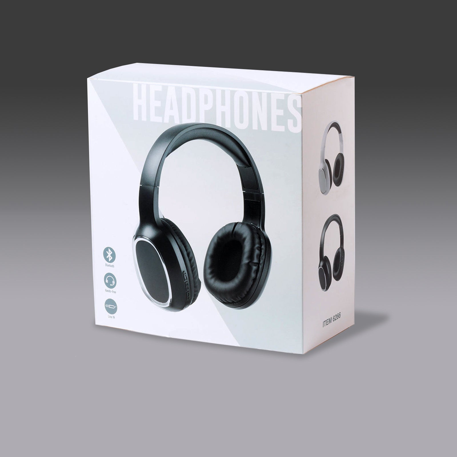 Bluetooth Headphones Stereo Headsets Wireless Mic phone Line In Black or White