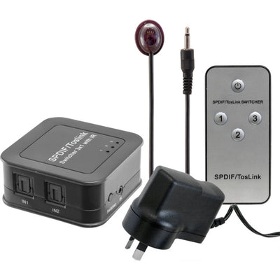 PRO1376 TOSLINK DIGITAL AUDIO SWITCH 3 IN 1 OUT WITH REMOTE CONTROL PRO2 A-1376