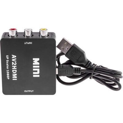 AV2HDMI COMPOSITE TO HDMI CONVERTER MINI PASSIVE 1080P UPSCALER PRO2 AV2HDMI