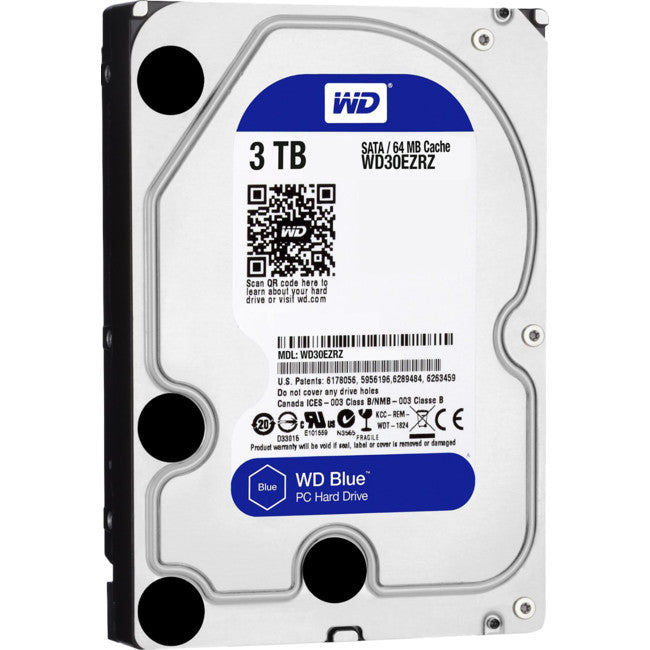 WD30EZRZ 3.5" 3TB HARD DRIVE SATA6 64MB WD CAVIAR BLUE WESTERN DIGITAL WD30EZRZ