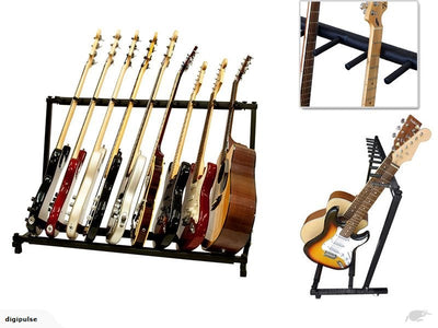 9 Guitar Stand Display Rack Holder Band Stage for Bass Acoustic Electric Guitars