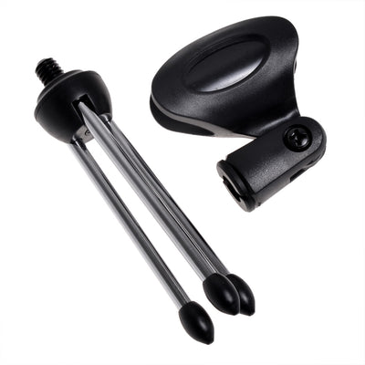 Mini Mic Stand Tripod with Microphone Clip Portable Set for Desktop Podcast