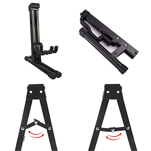Guitar Stand A Frame Full Flat Folding Space Saver Compact for Electric Acoustic Bass
