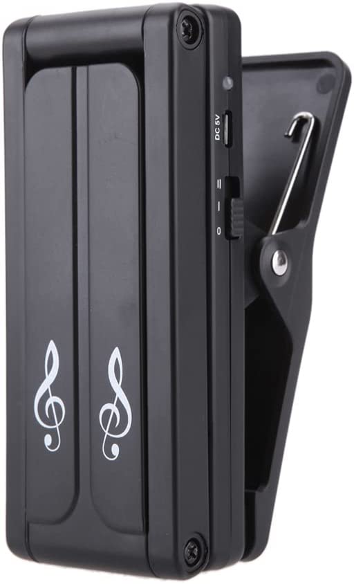 Aroma AL-1 LED Clip On Sheet Music Stand Light Rechargeable Foldable Book Reading Lamp