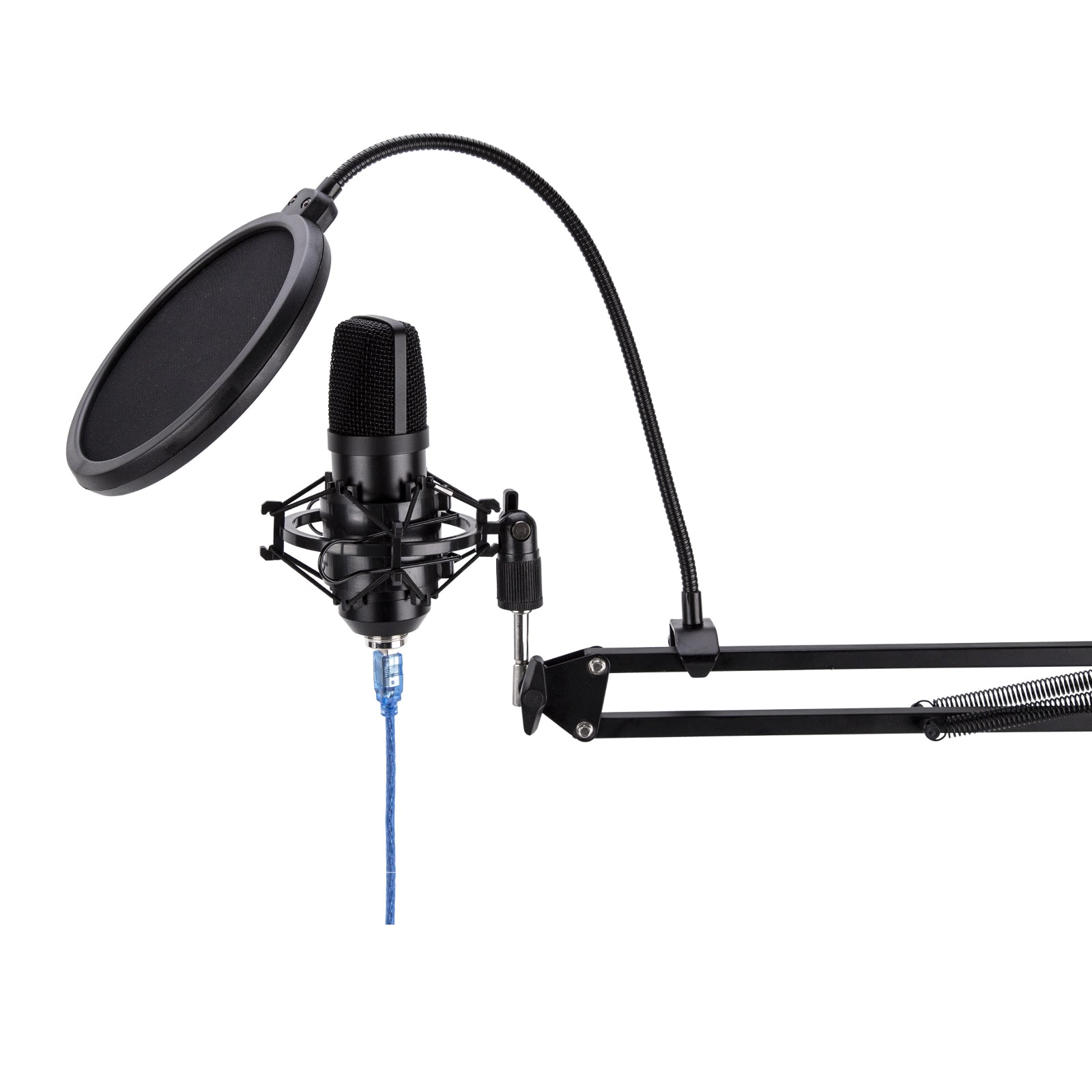 USB Condenser Microphone Kit Plug & Play Cardioid Mic Podcast Gaming Studio PC or Mac