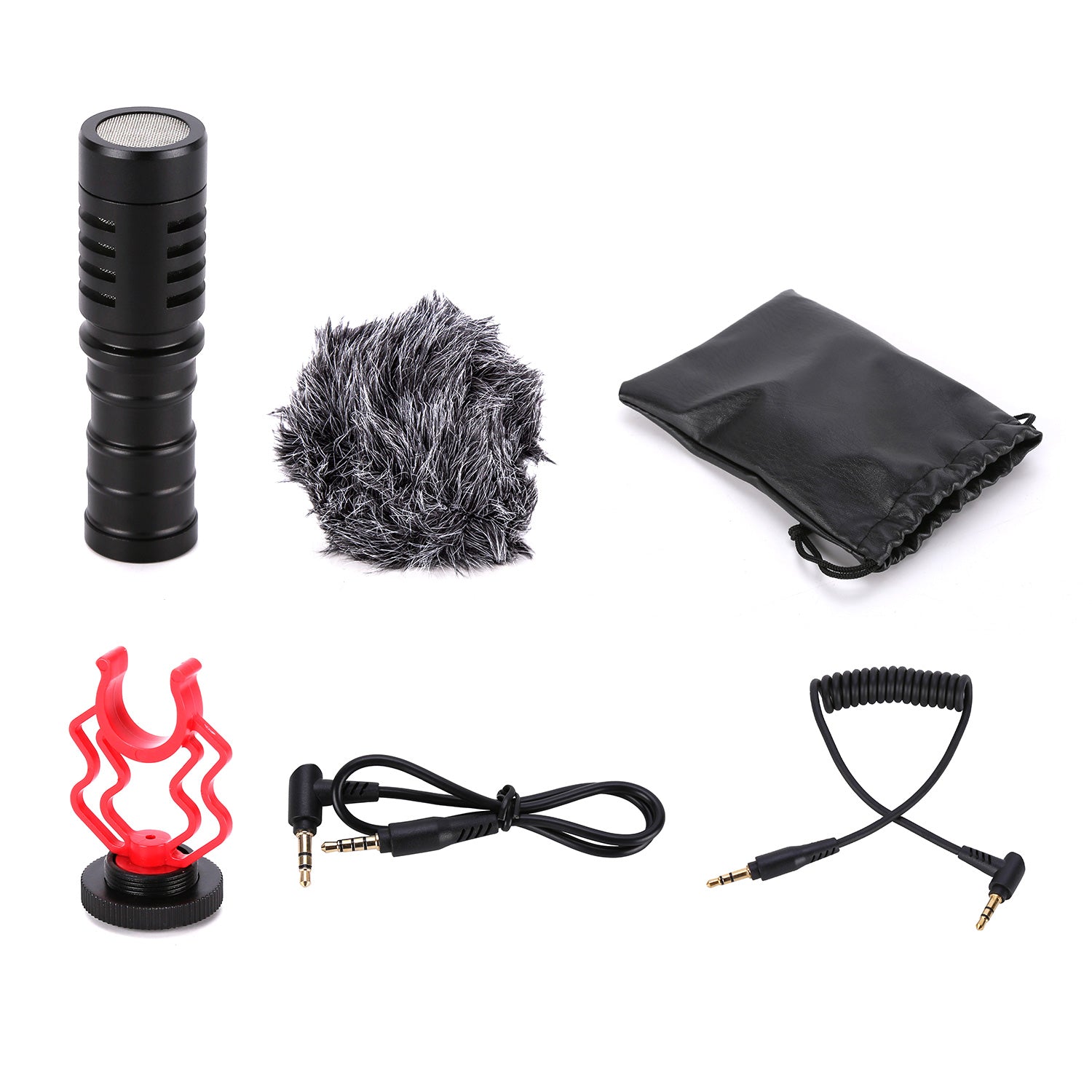 Cardioid Shotgun Microphone Kit Compact On Camera Micro DSLR MIC Video Phone