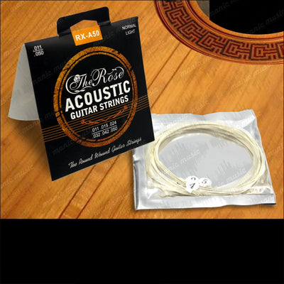 Acoustic Guitar Strings Steel Phosphor Bronze Premium A50 Universal 11-50 + Free Pick