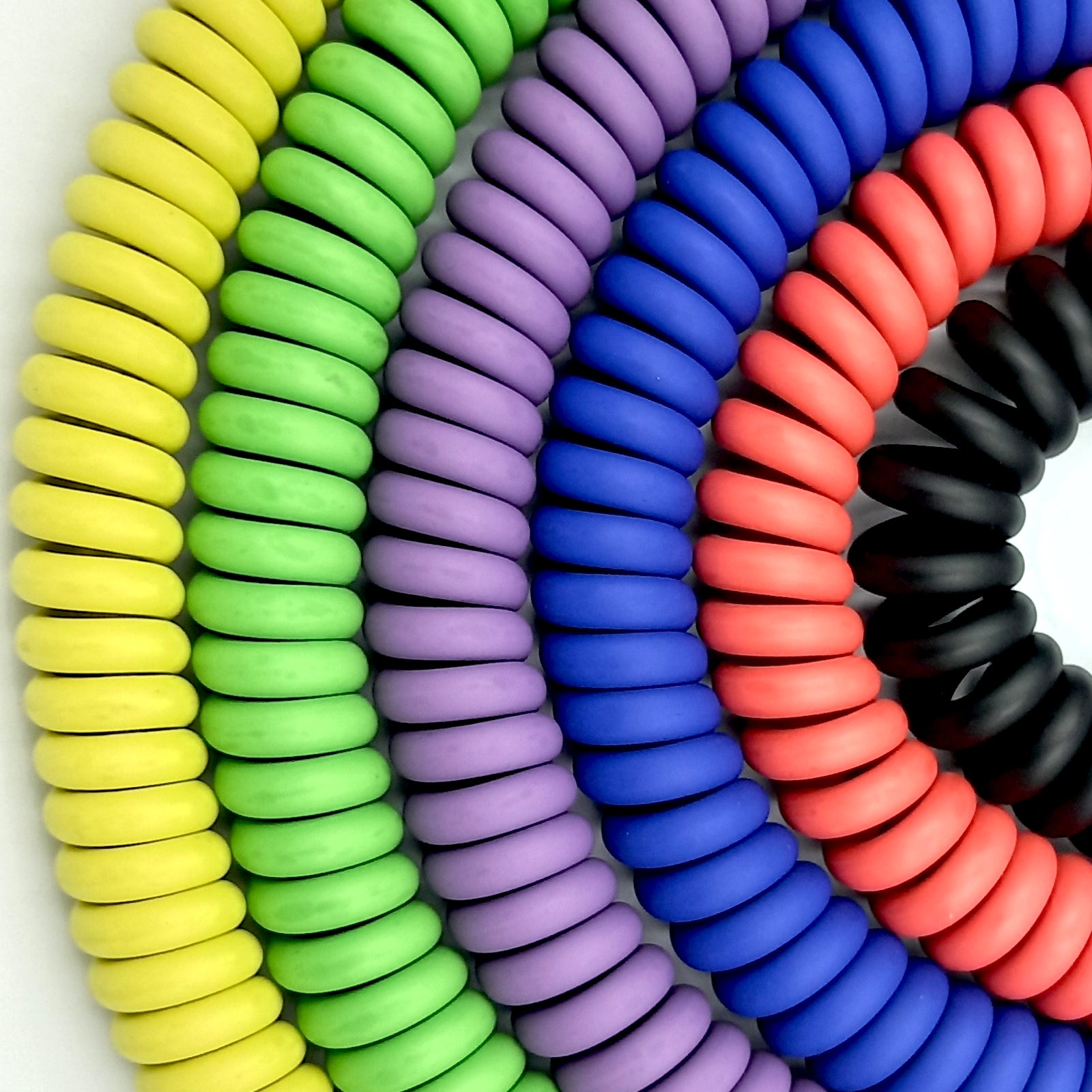 Curly Electric Guitar Instrument Cable Coiled Vintage Style 1/4" Jack Patch Cord