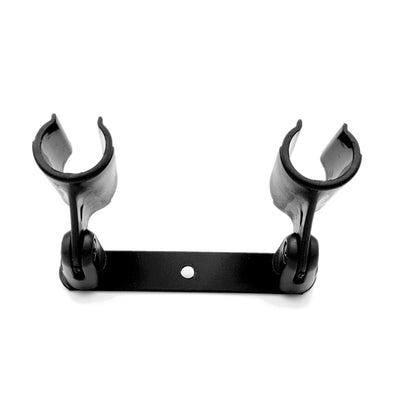 Dual Microphone Holder 2 Way Arm Double Heavy duty Mic Clip Stereo Mount Bracket