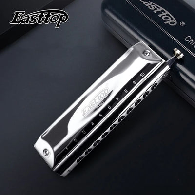 East Top T10-40 Harmonica Chromatic Mouth Organ Key of C Blues Harp